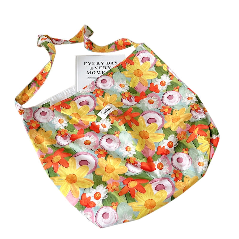Women's Medium Polyester Floral Elegant Streetwear Square Open Underarm Bag