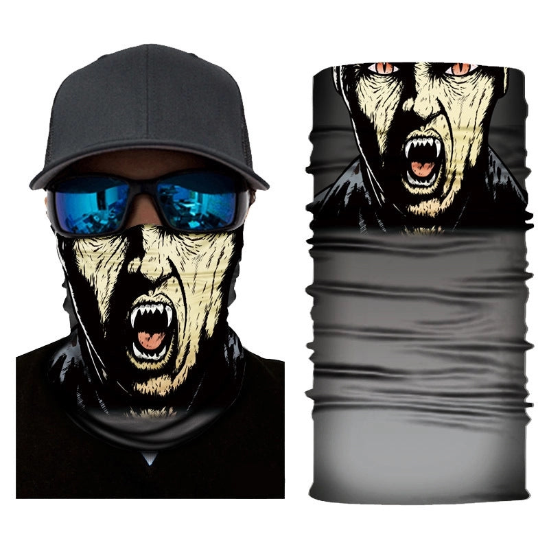 Unisex Casual Skull Printing Kerchief Mask