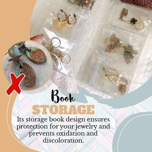 💗LAST DAY 49% OFF-Transparent Jewellery Storage Book Set