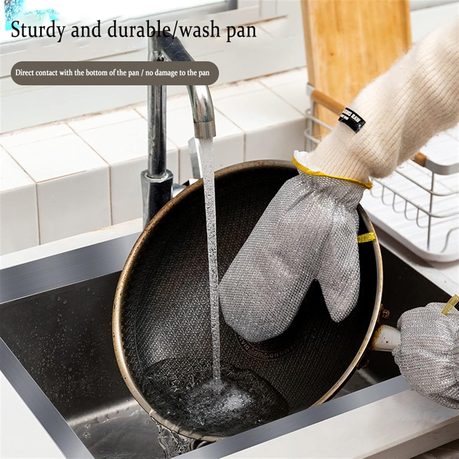 Steel Wire Dishwashing Glove (PAIR)