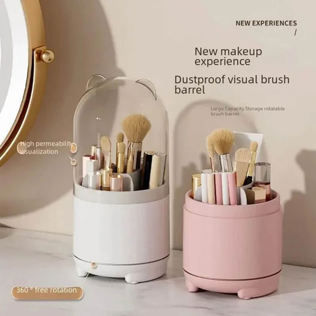 Rotating Makeup Brush Organizer