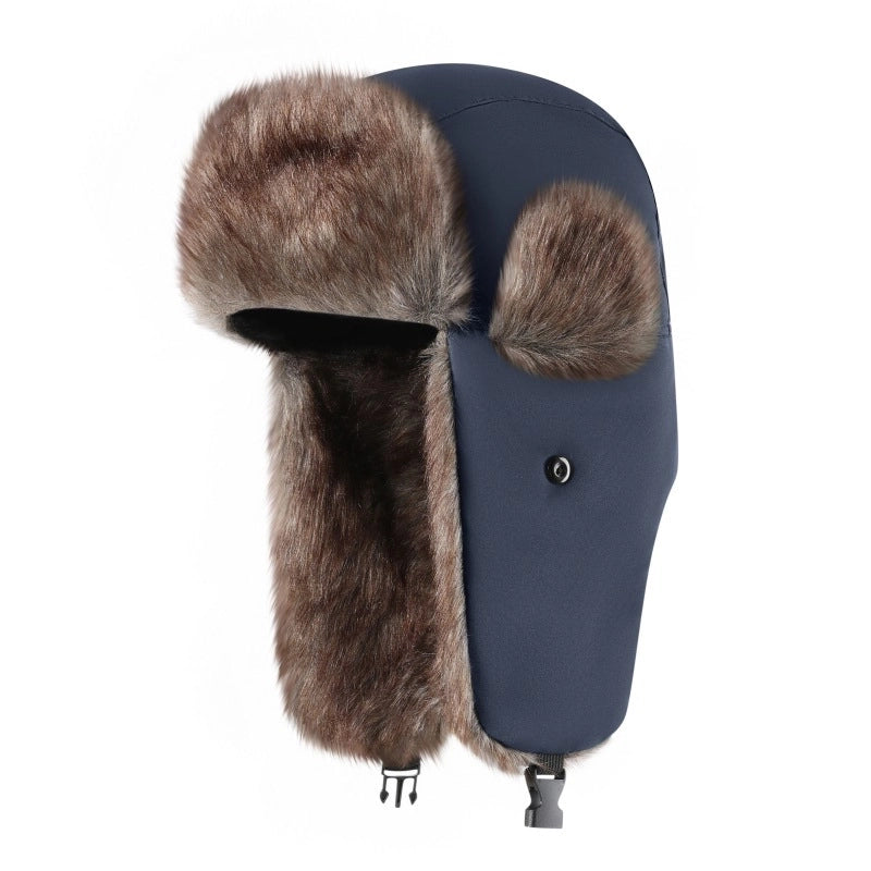 New Korean Style Outdoor Waterproof Cloth Lei Feng Cap Provides Lei Feng Cap Men's Ear Protection Cap Winter Warm Ear Protection Cap