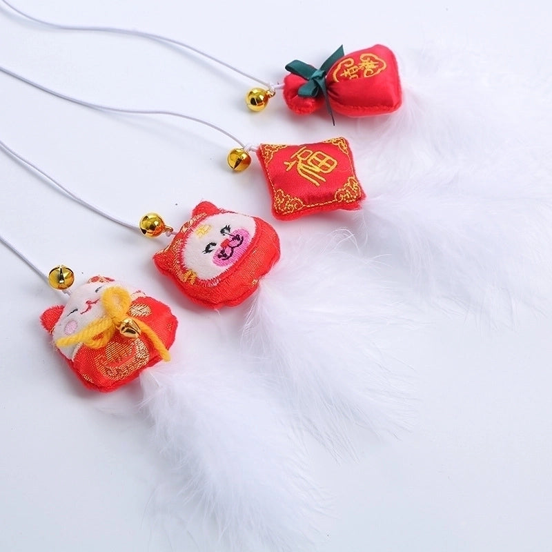 Pet Supplies Cat Toys New Year's Prosperous Series Funny Cat Stick