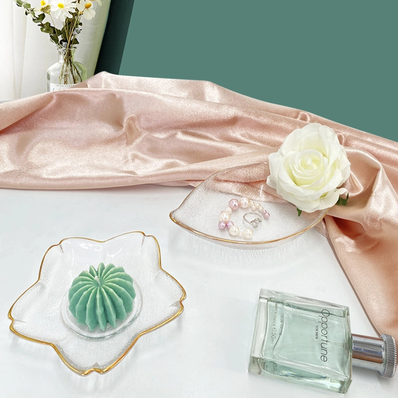 Casual Solid Color Glass Plate Tableware 1 Piece
