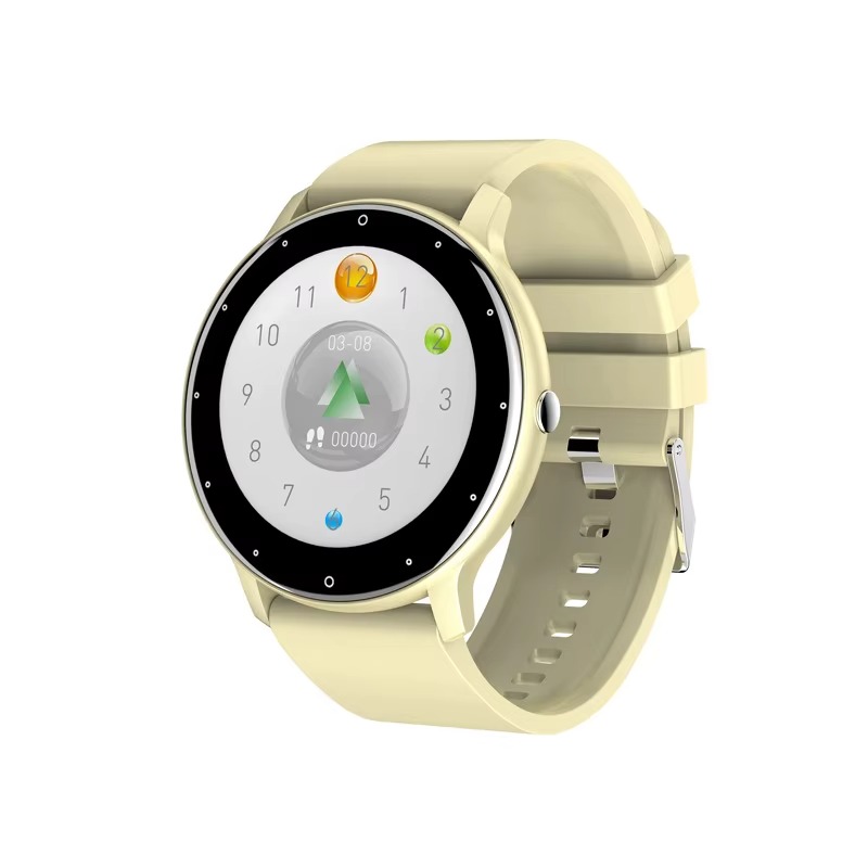 Fitness Tracker Waterproof Smart Watch With ZL02 Round Smart Watch With Heart Rate Monitor Prediction Watch