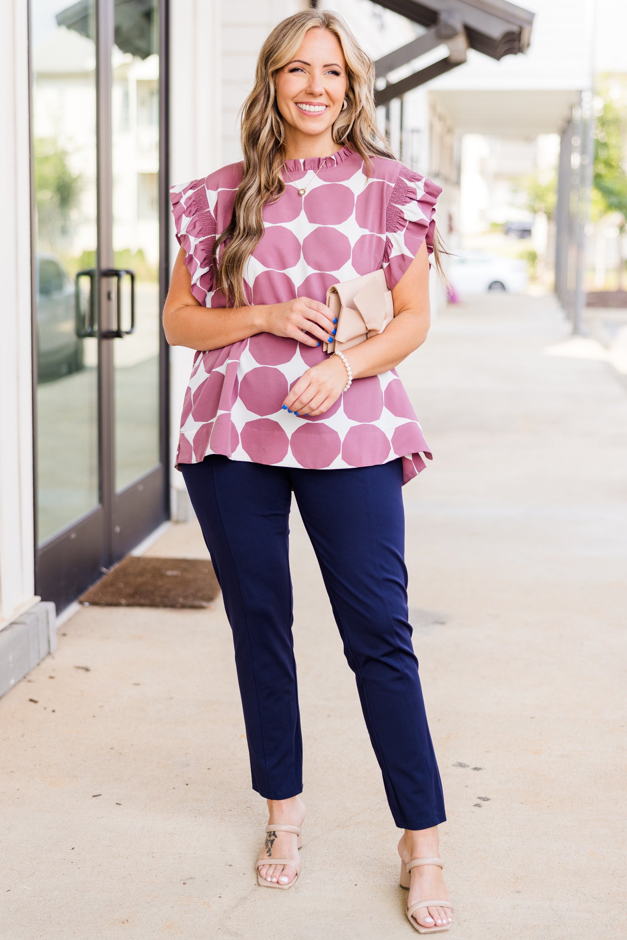 One Last Game Top. Dark Mauve