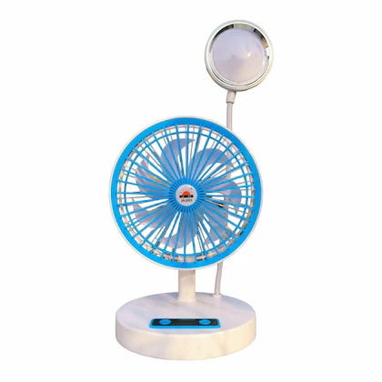 Mini Fan with LED. Portable Chargeable Mini Electric Fan With LED Light Lamp