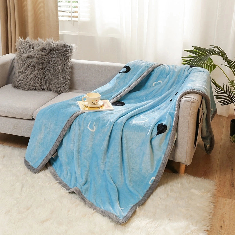 Thickened Autumn And Winter Blanket Flannel Blanket Faleirong Gift Blanket Summer Air-conditioning Blanket Coral Fleece Sheets