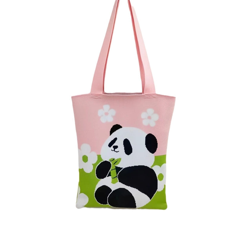 Women's Medium Polyester Animal Cute Square Open Shoulder Bag