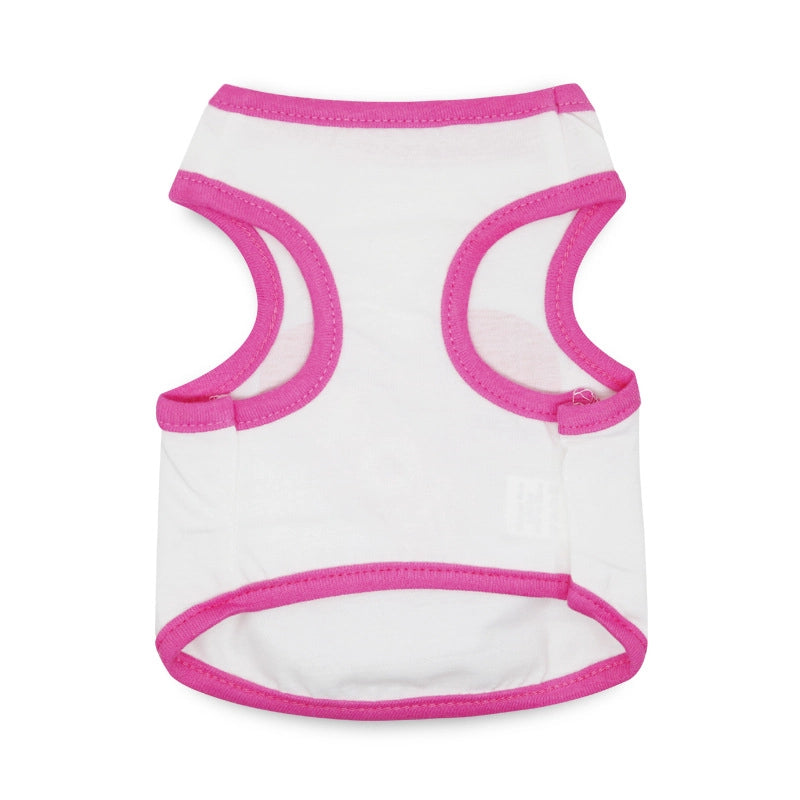 Casual Cotton Letter Pet Clothing