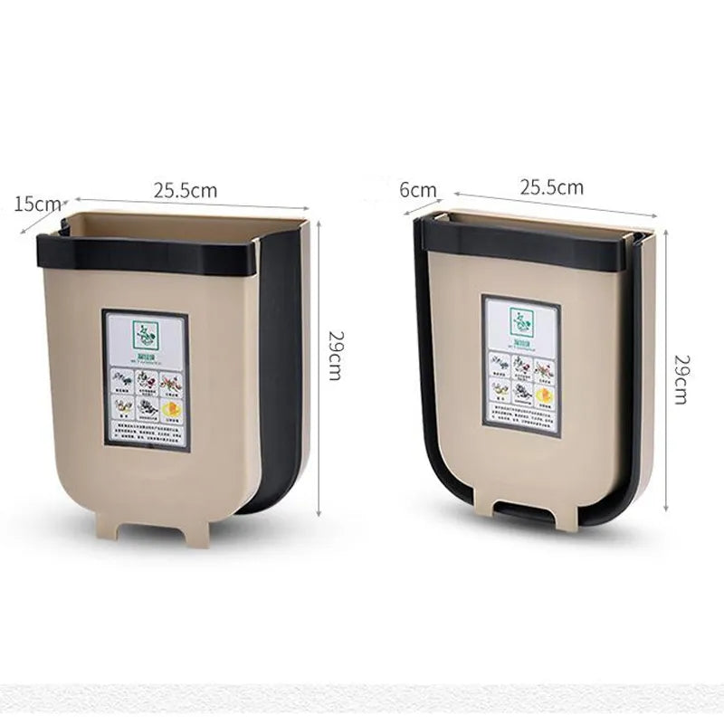 FOLDABLE CABINET TRASH BIN