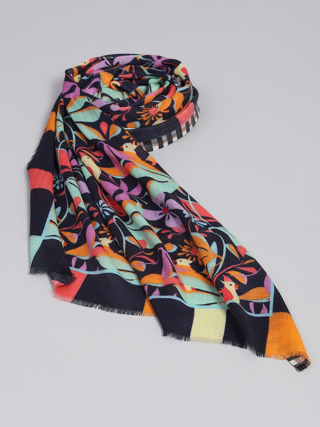 Women Multicolor Self Design Stole