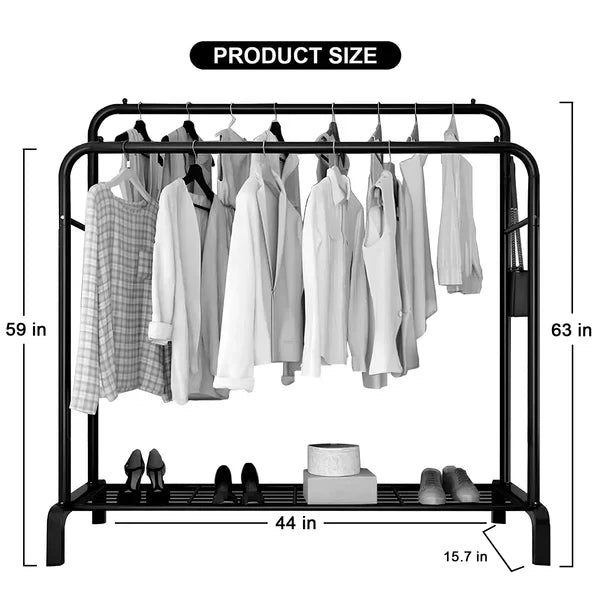 LUXORMOVE METAL CLOTH STAND - DOUBLE POLE