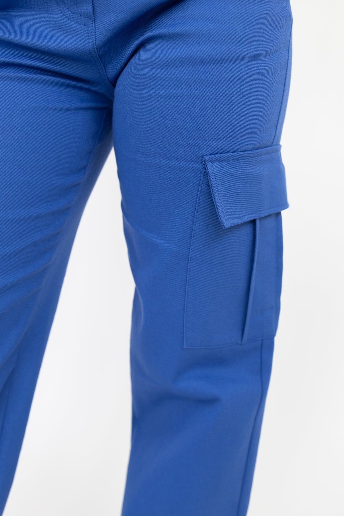 Talia Stretch Cargo Pants Blue