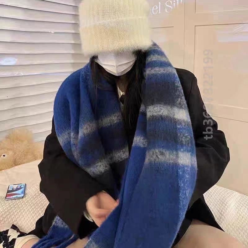 Women's Lady Minimalist Lattice Imitation Cashmere Scarf