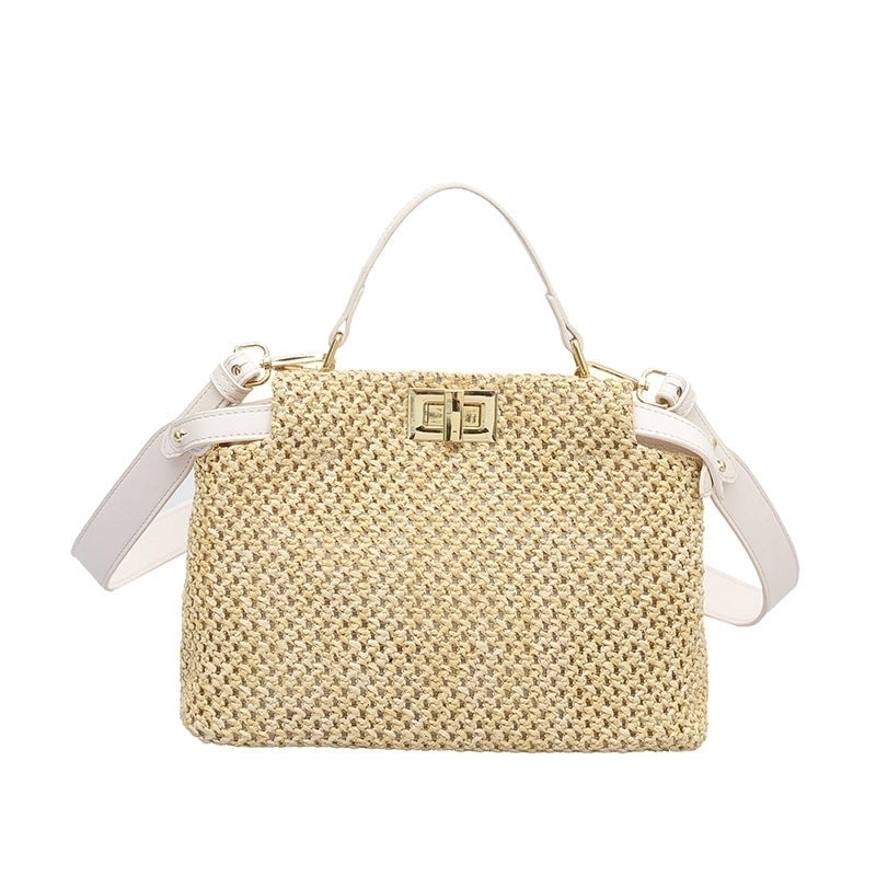 Women's Medium All Seasons Straw Streetwear Straw Bag