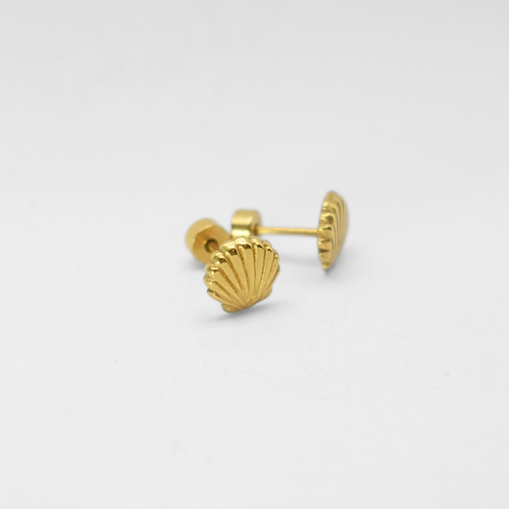 Shell studs - Gold