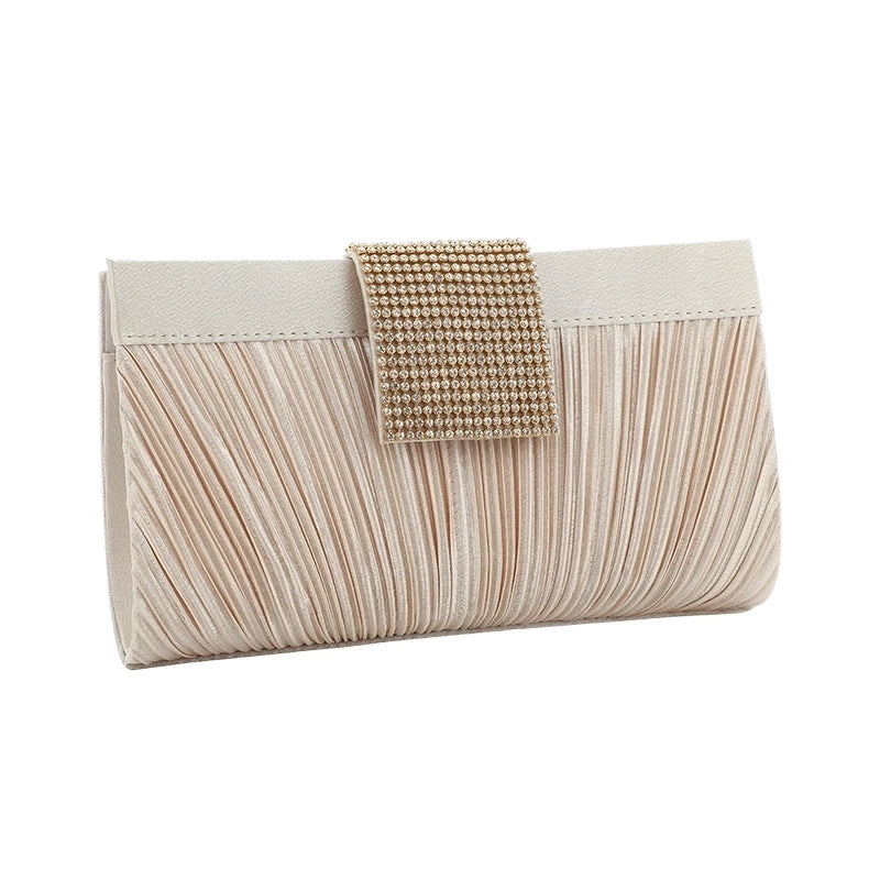 Pink Black Arylic Solid Color Square Evening Bags