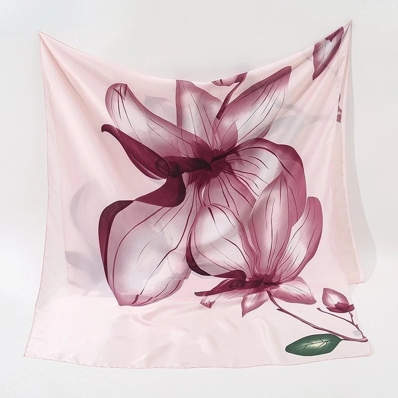 Women's Lady Flower Cloud Brocade Printing Scarf