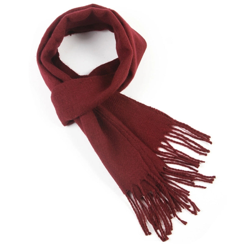 New Autumn And Winter Solid Color Imitation Cashmere Ladies Scarf Taobao Best Selling Gifts Yiwu Factory Direct