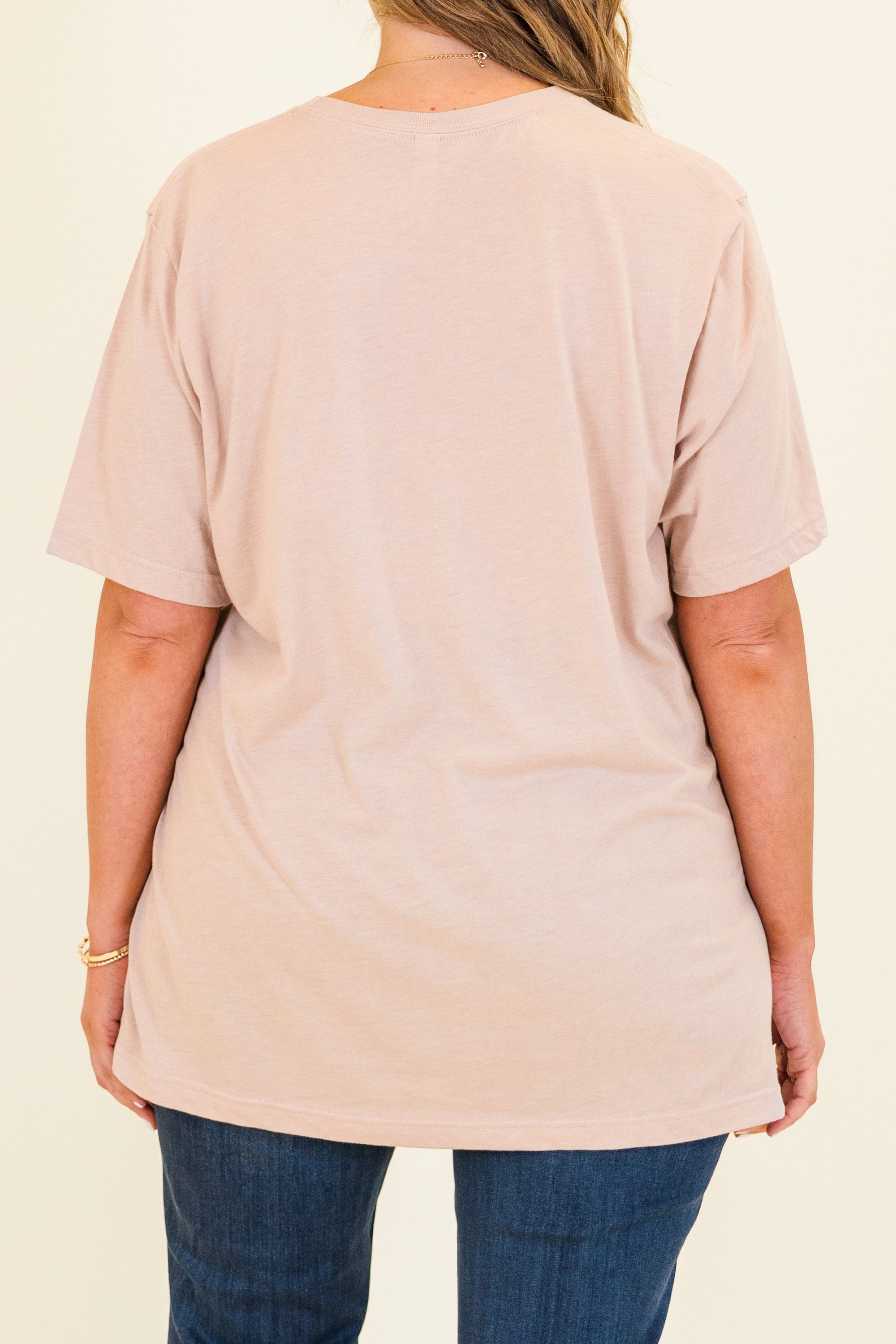 Homebody Tee. Heather Pink Gravel