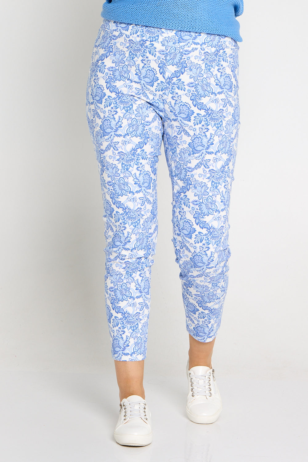 Moira Pants - Blue Jacobean Paisley