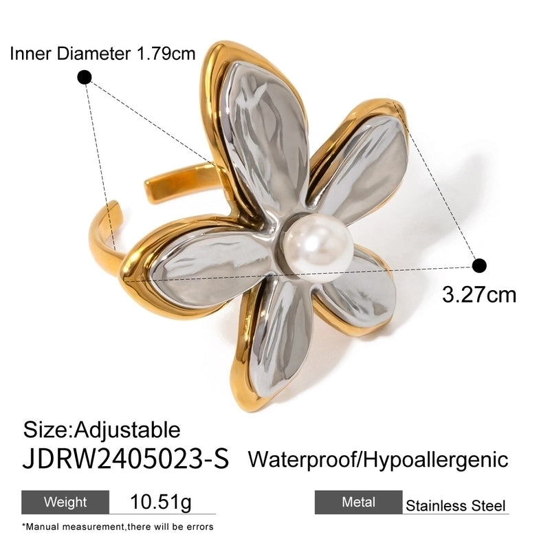 Minimalist Classic Style Geometric 304 Stainless Steel Plating Open Rings