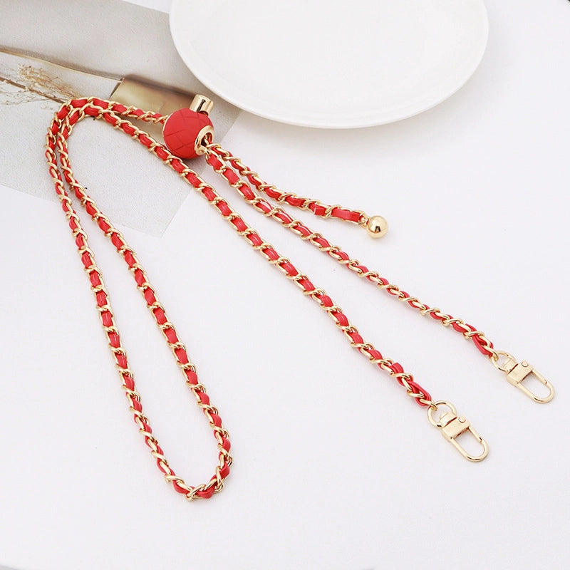 Alloy Solid Color Bag Chain Bag Straps