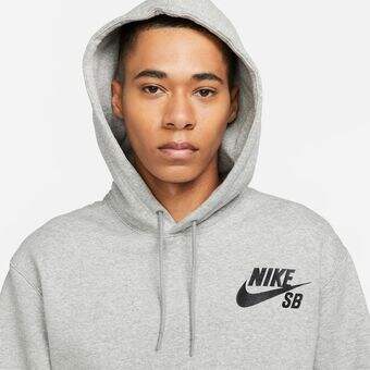 Sudadera con capucha de fútbol Nike Fleece Pullover - Hombre - Gris