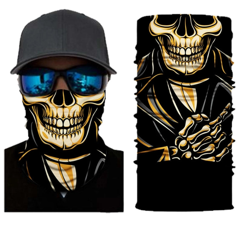 Unisex Casual Skull Printing Kerchief Mask