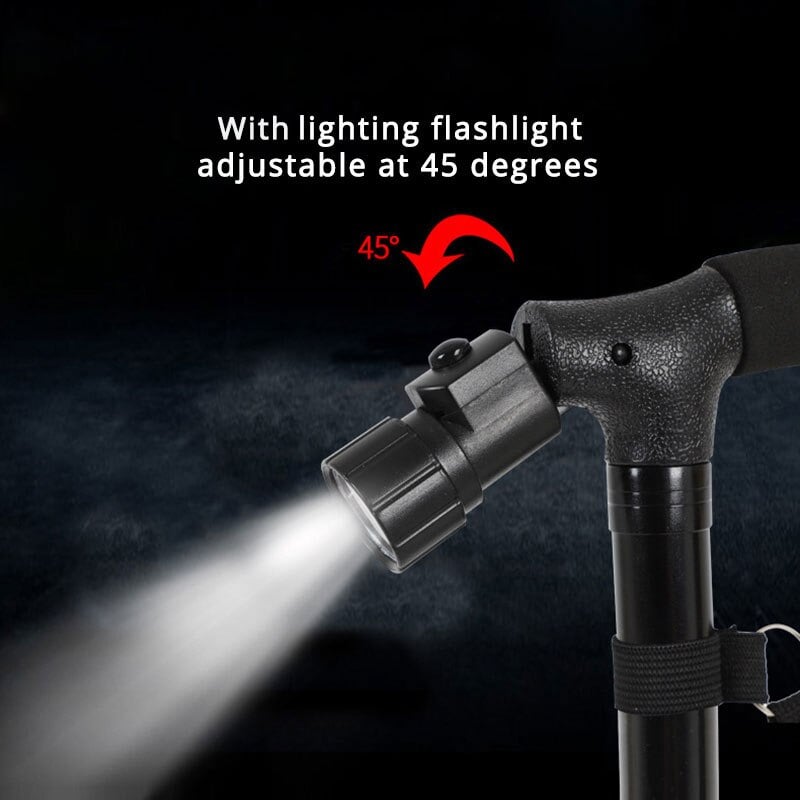 47% OFF HOT SALE -Aluminum alloy with LED light non-slip foldable walking stick