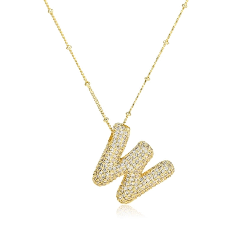 Minimalist Letter 304 Stainless Steel Pendant Necklace