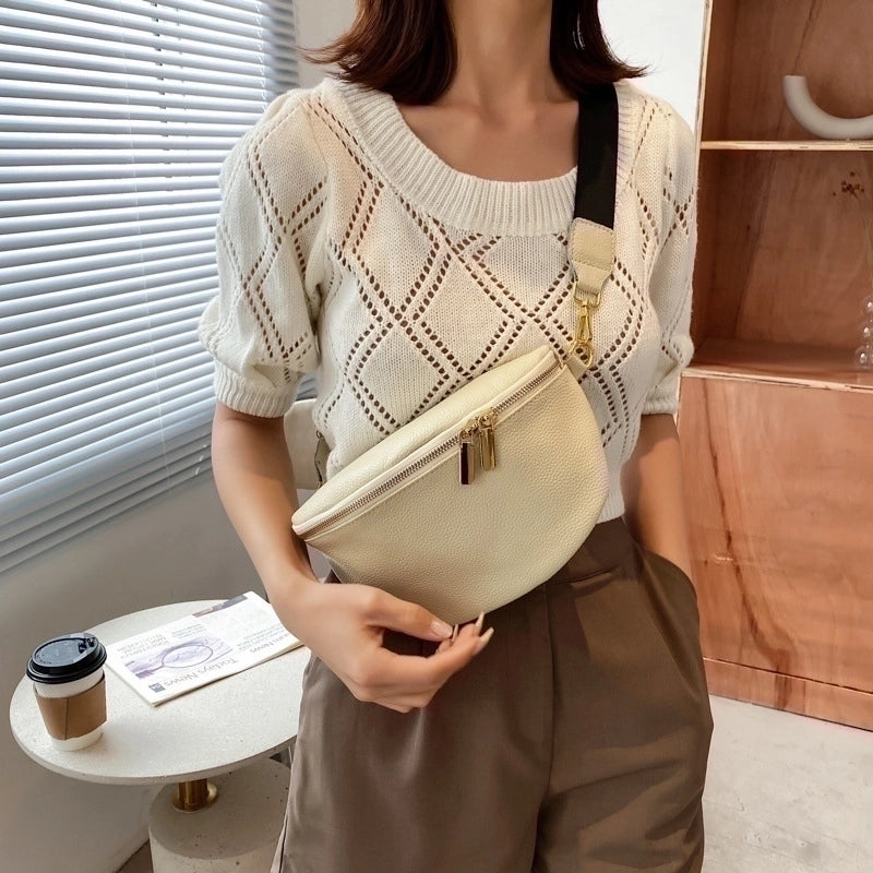 Women's Streetwear Solid Color Pu Leather Waist Bags