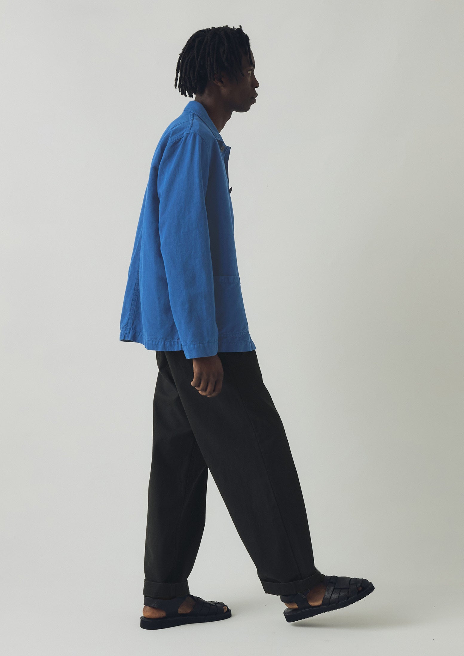 Arlo Garment Dyed Herringbone Jacket | Delft