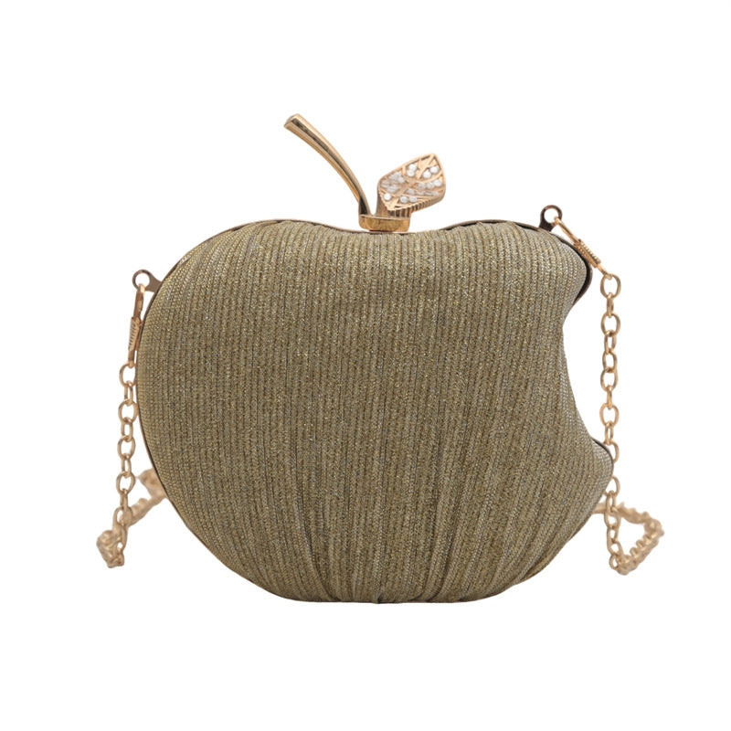 Black Gold Silver Special Solid Color Round Evening Bags