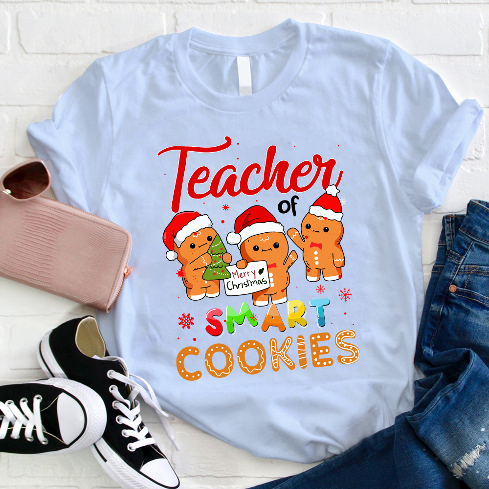 Teacher Of Smart Cookies Christmas T-Shirt