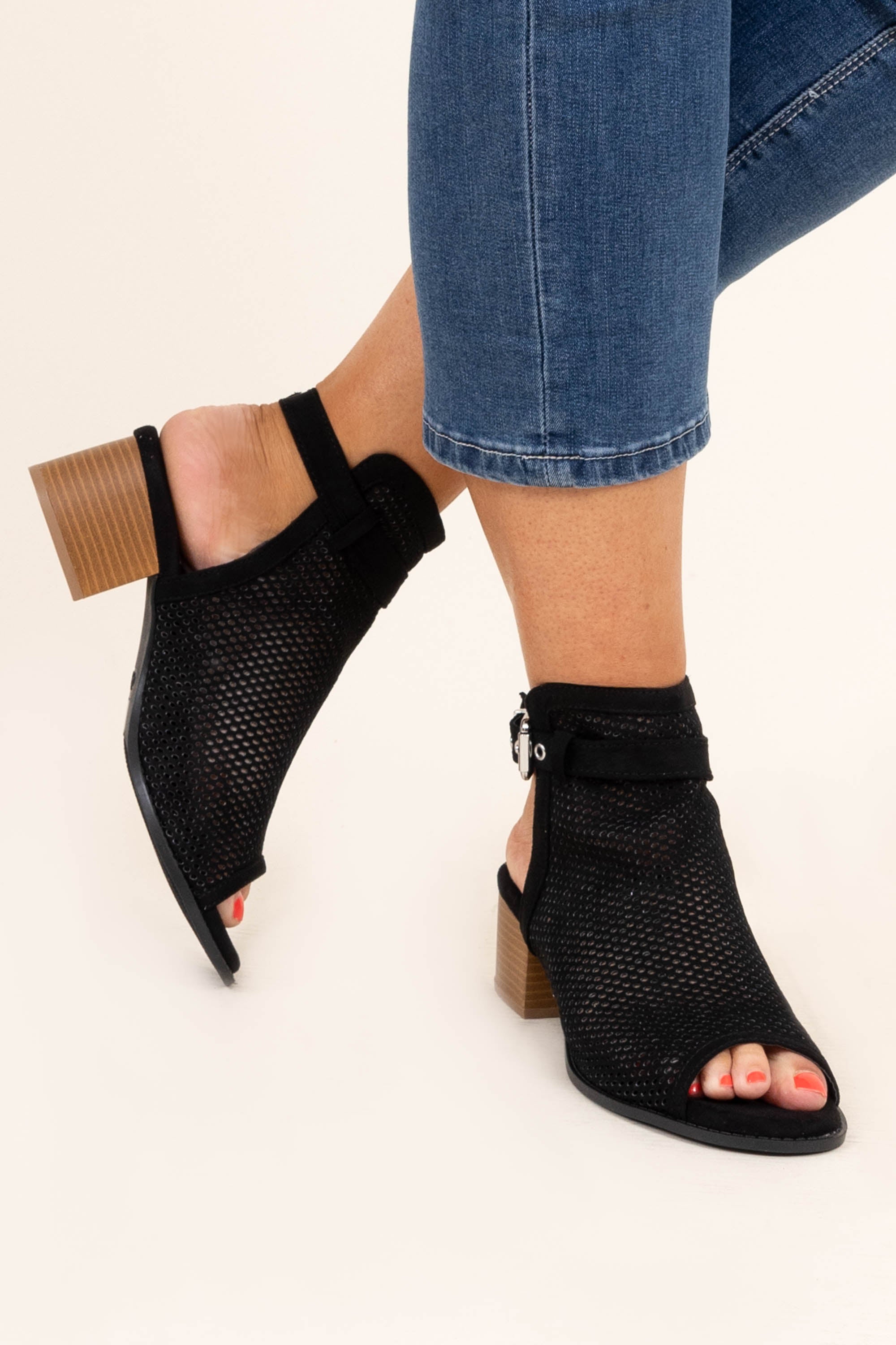 Walk The Talk Booties. Black