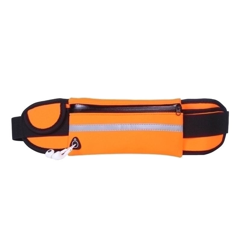 Unisex Sports Solid Color Composite Fabric Waist Bags