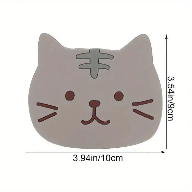 Non-Slip Cat Cup Mat