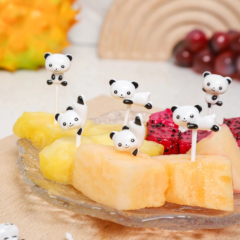 New Cartoon Fruit Fork  Mini Fruit Sign Hot Children Fruit Fork