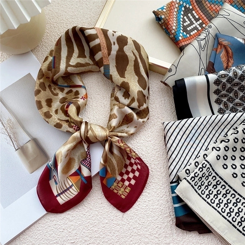 70 Small Square Scarf Silk Scarf Autumn And Winter Gauze Scarf