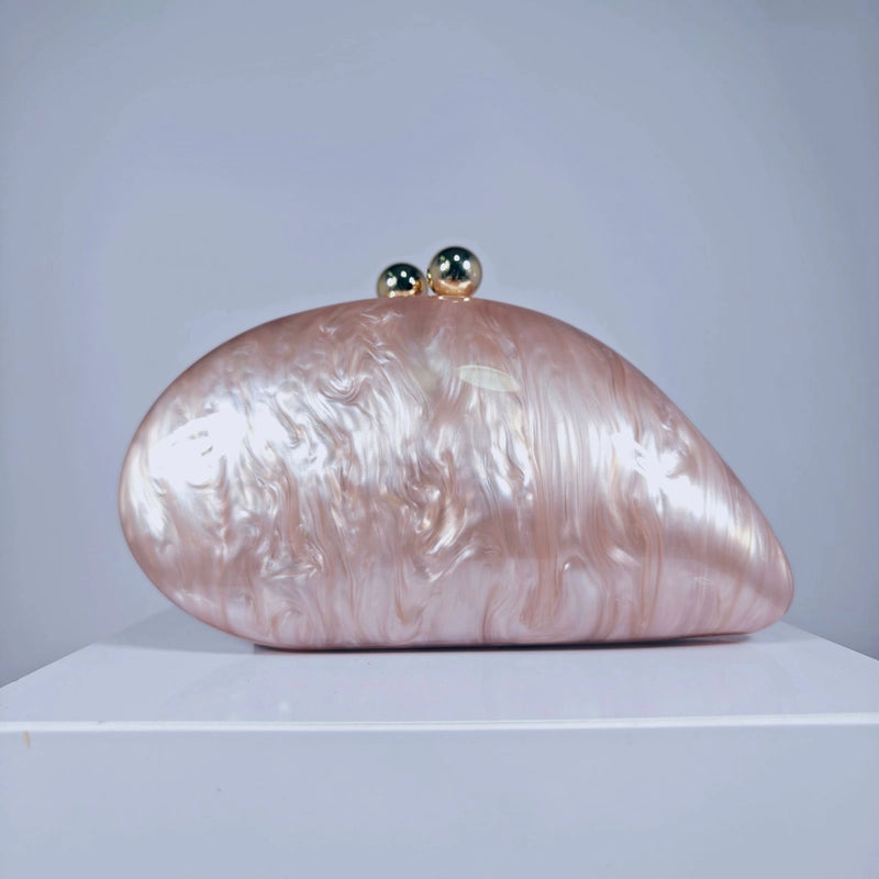 Green Arylic Solid Color Dumpling Shape Evening Bags