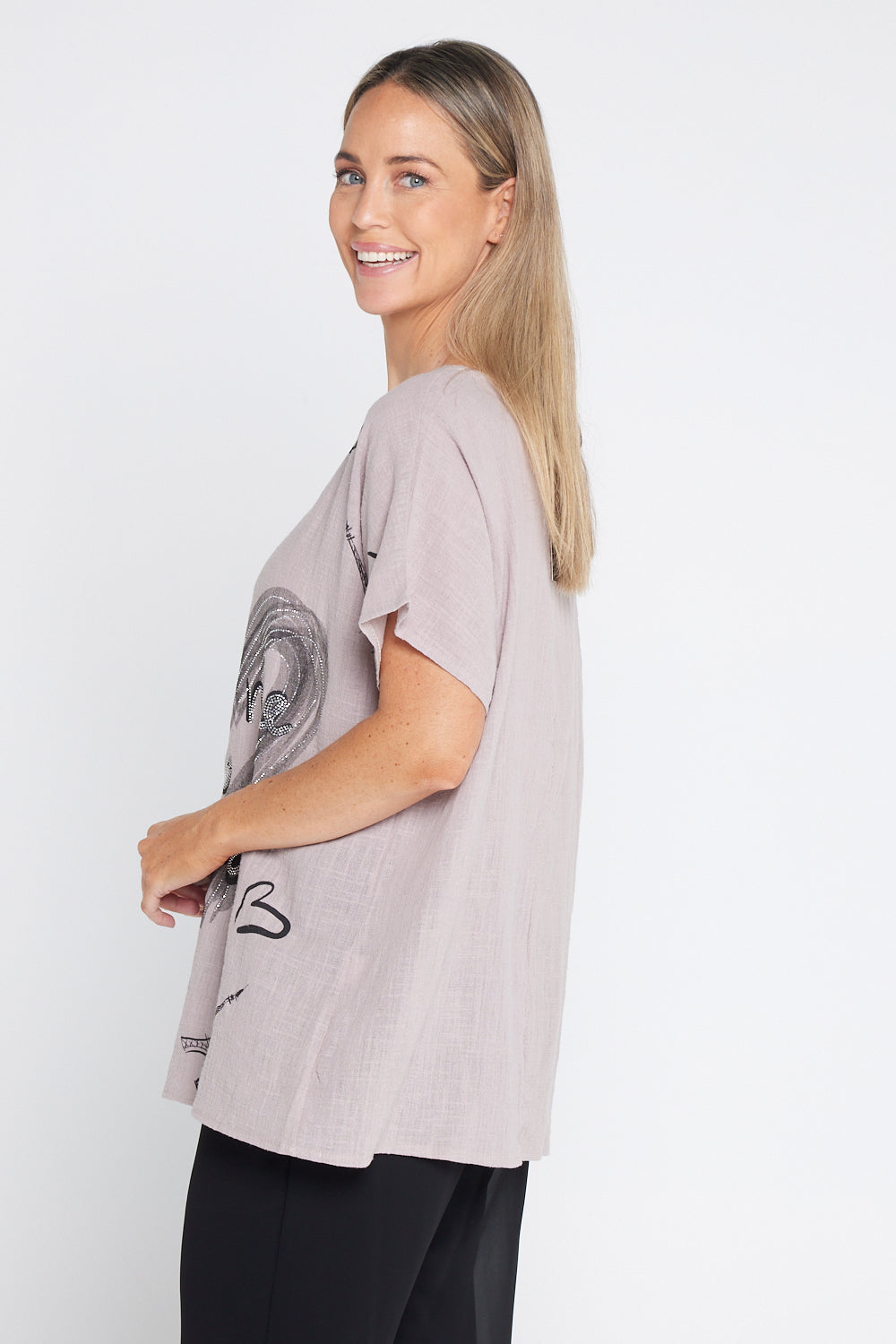 Take Me To Paris Top - Mushroom