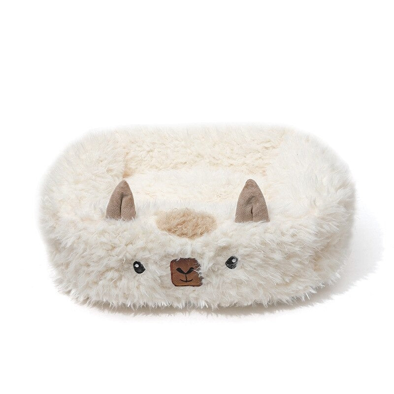 Alpaca Shaped Pet Bed