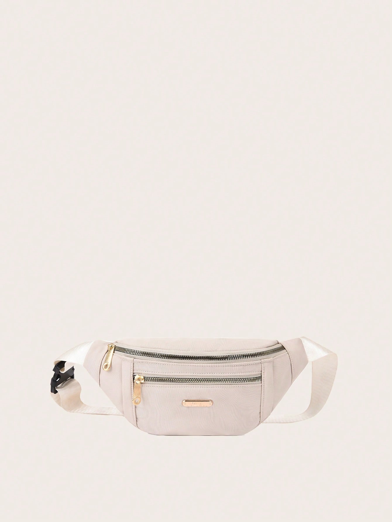 Parien Double Zipper Crossbody Waist Bag