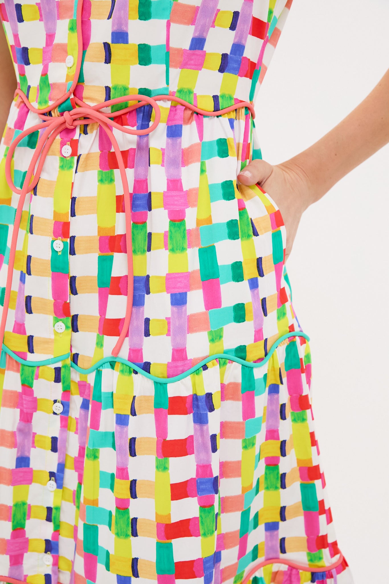 Exclusive Multi Baba Cay Dress