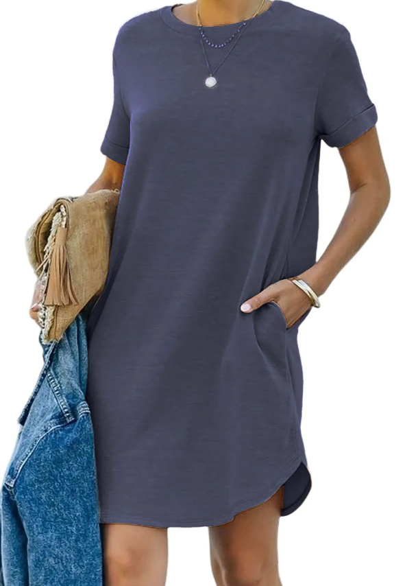 Noel™ | Short Sleeve T Shirt Dress