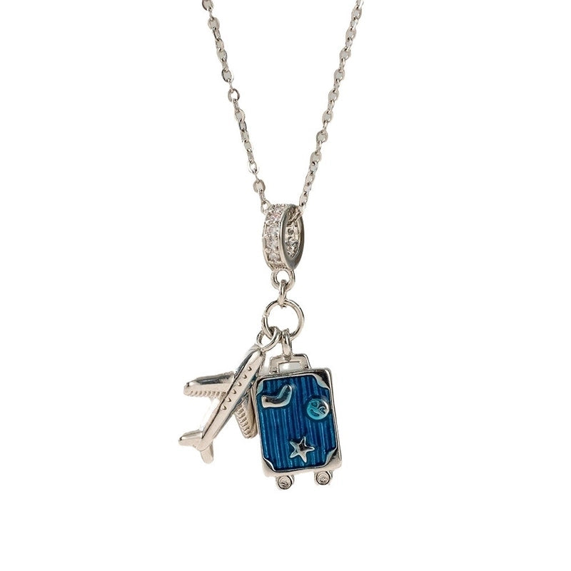 Sweet Starfish Titanium Steel Copper Alloy Zircon Inlay Stainless Steel Necklaces