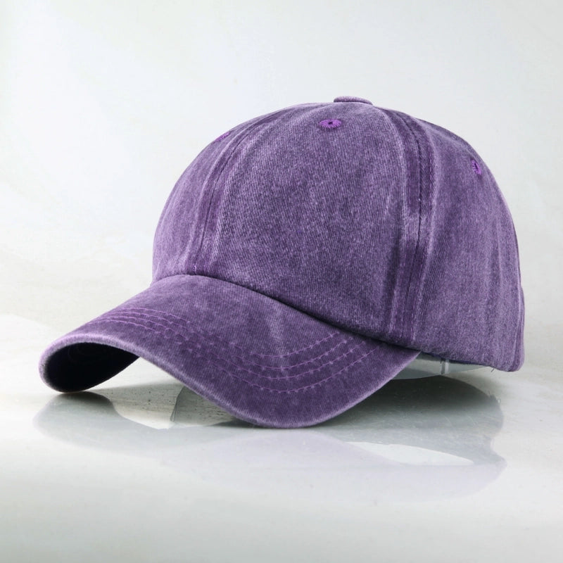 Women's Minimalist Commute Solid Color Curved Eaves Baseball Cap