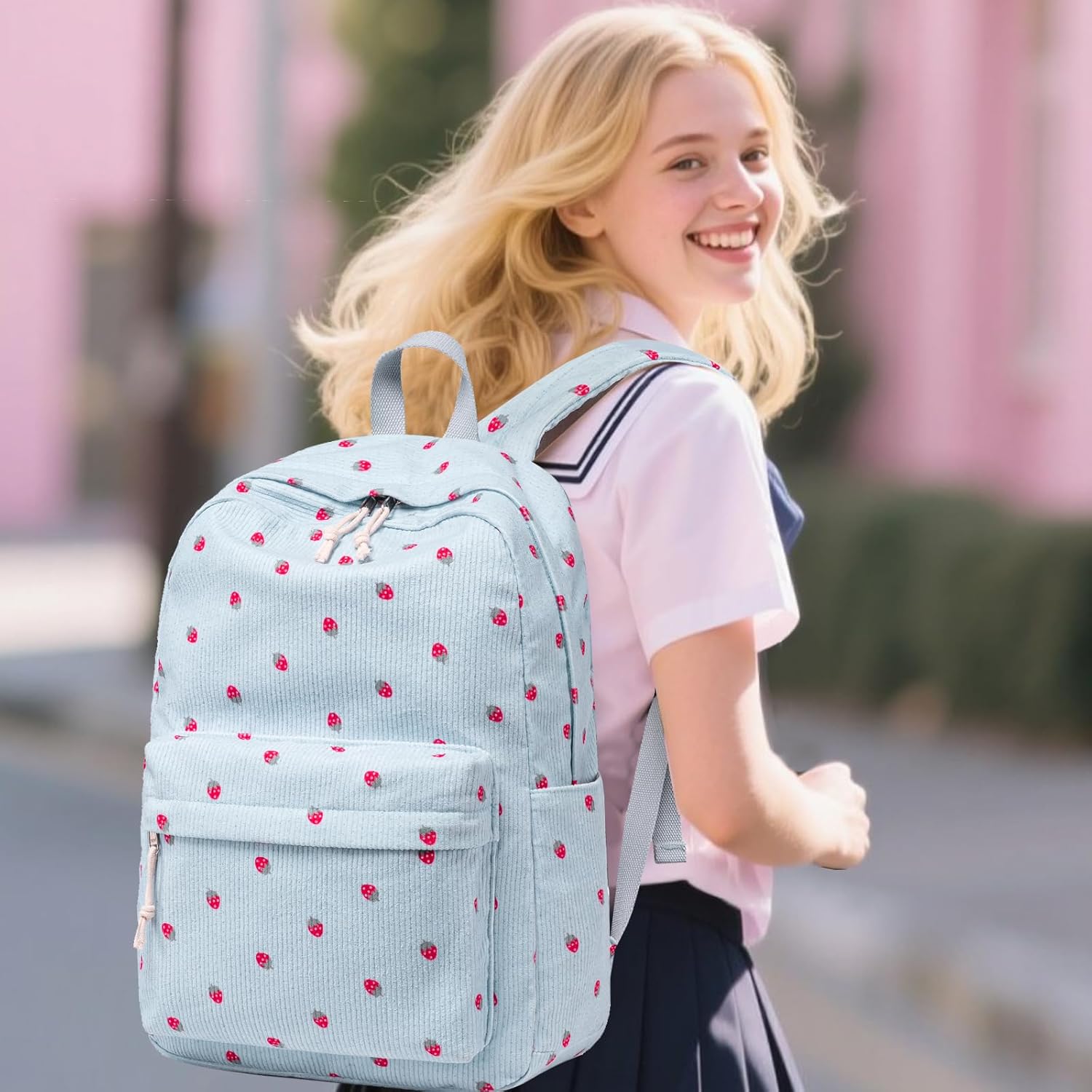 Bluboon School Backpack Teens Girls Boys Kids School Book Bags with Lunch Box Pencil Bag